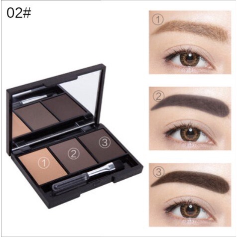 Tri-color eyebrow powder, waterproof, sweatproof, natural and not easy to change color. Eyebrow pencil, contour, long-lasting eyebrow, very thin eyeliner