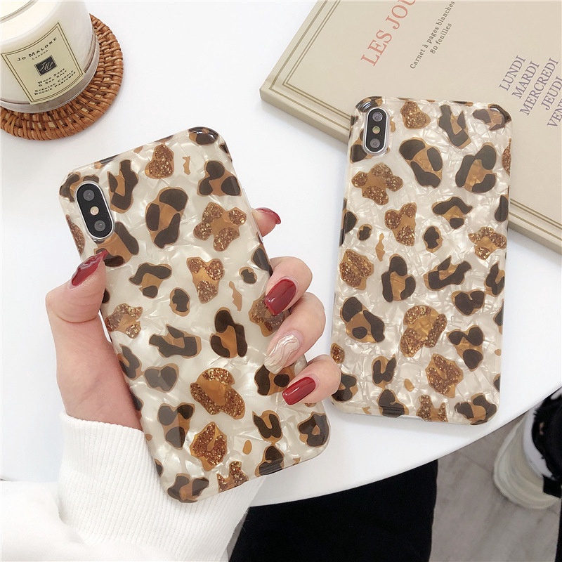 Ốp điện thoại in họa tiết da báo cho Iphone Xs Max | BigBuy360 - bigbuy360.vn