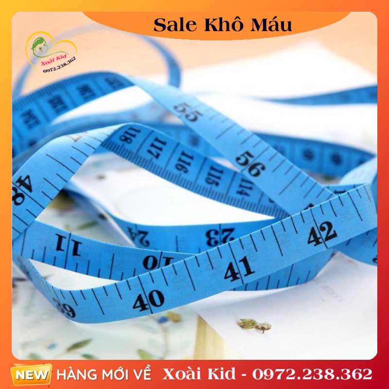 Y.Thước dây đo 150cm - Thước dây may đồ, đo eo đầu bọc sắt - 1 chiếc