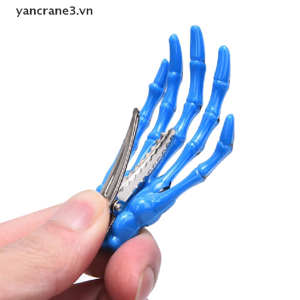 1 Kẹp Tóc Hình Xương Bàn Tay Hóa Trang Halloween