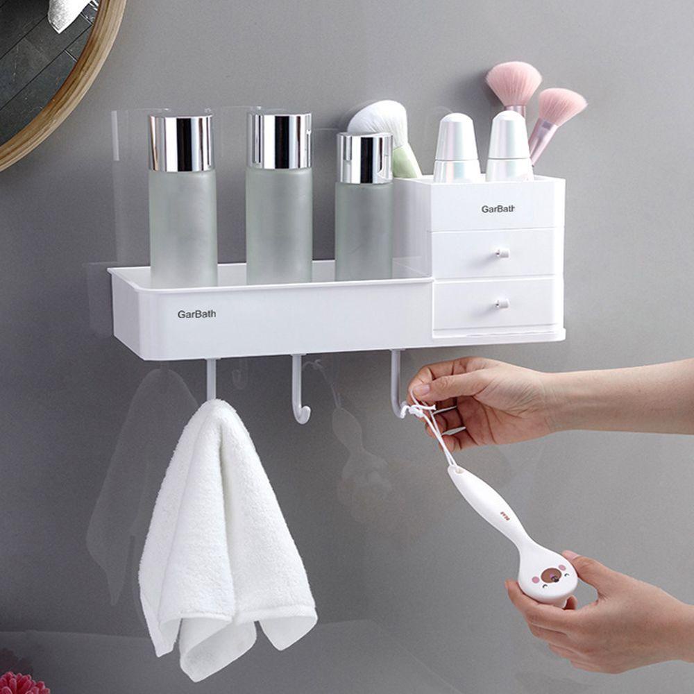 LONTIME Giá Treo Khăn Gắn Tường Phòng Tắm Có Ngăn Kéo Tiện Lợi