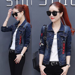 [Mẫu Mới Về Giảm Giá Đến 50%]Áo Khoác Jean Thêu Hoa - LV1892D03