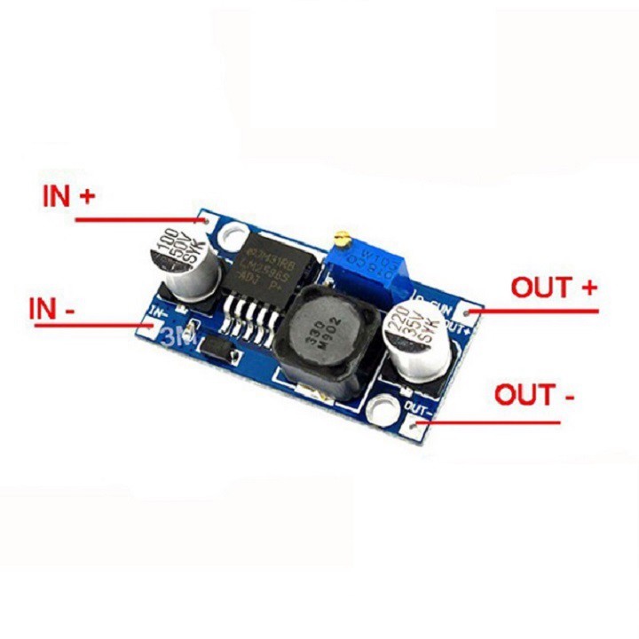 Mạch nguồn hạ áp DC-DC 3A LM2596 hạ áp 5V 12V 3A