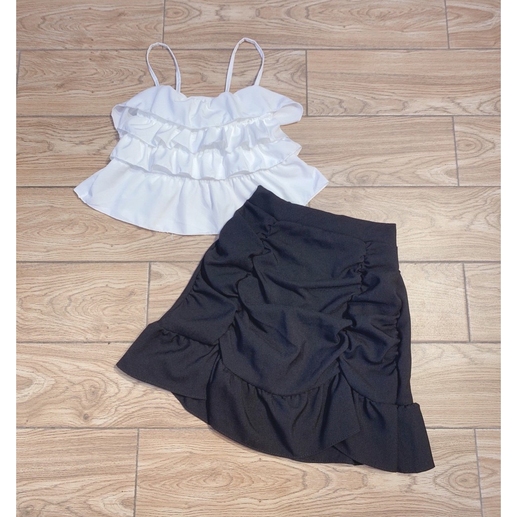 [Mã FAMAYWA giảm 10K đơn 50K] Chân váy đuôi cá ngắn nhún nhẹ siêu xinh | BigBuy360 - bigbuy360.vn