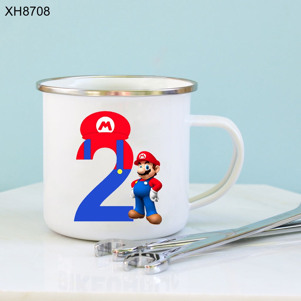 Cốc Sữa Trẻ Em Men Cốc Dễ Thương Super Mario Hoạt Hình Cốc Nước Trẻ Em Bé Trai Bé Gái Men Cốc