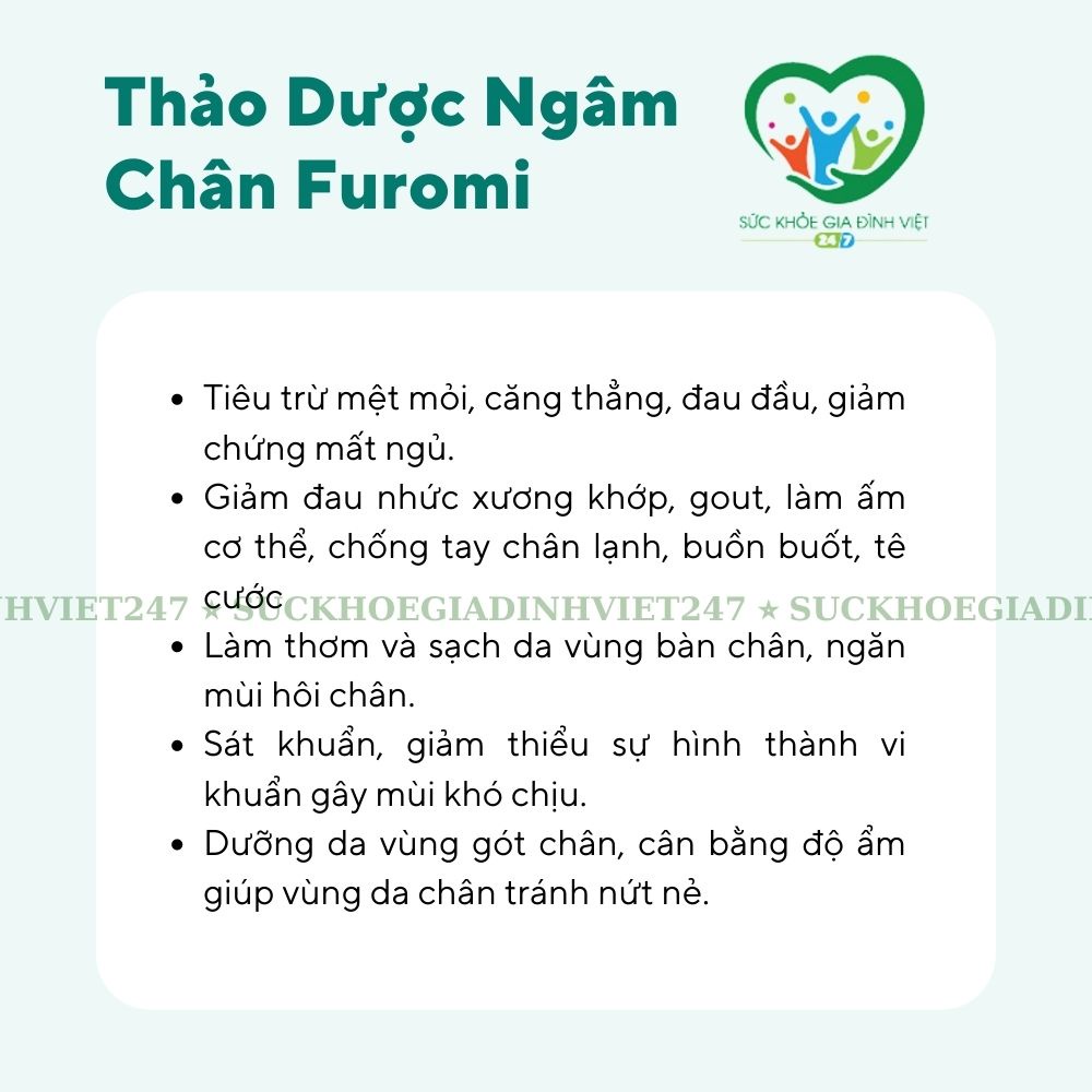 Combo Thảo Dược Ngâm Chân Furomi &amp; Serum Hehona 5ml BDcare Suckhoegiadinhviet247