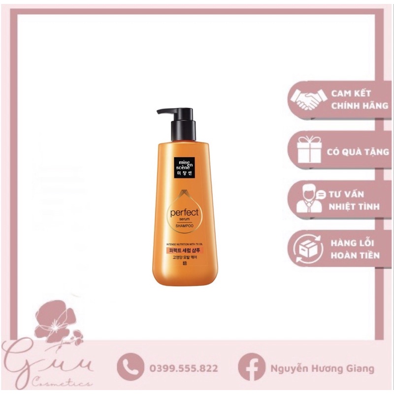 Dầu gội Miseen Scene 680ml màu vàng