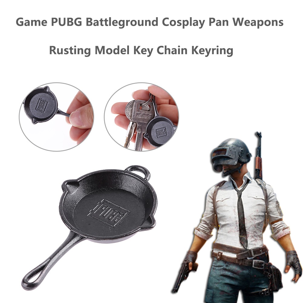 Móc Khóa Hình Vũ Khí Chảo Rỉ Sét Trong Game Pubg Chất Liệu Hợp Kim Độc Đáo