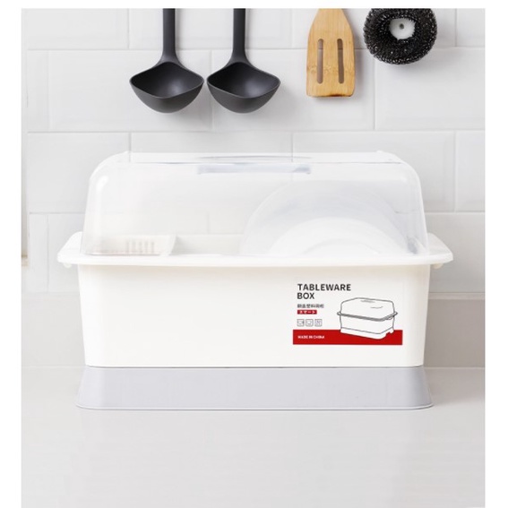 Nitrogen071 Rổ Úp Chén Bát, Kệ Úp Chén Bát Có Nắp Đậy Tiện Lợi Chống Bụi Bẩn - Tiết kiệm không gian cho nhà bếp gia đình