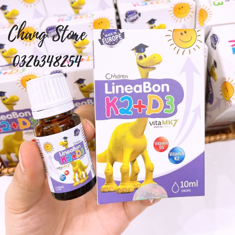 [DATE MỚI NHẤT] Vitamin LineaBon D3 K2 Chính hãng Tăng cường hấp thu Canxi Phát triển chiều cao cho bé