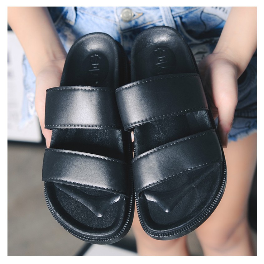 Dép nữ quai ngang ulzzang siêu hot, Sandal nam nữ 2 quai đi trong nhà, đi chơi êm chân thoáng mát DG2 ttn thoitrangnu