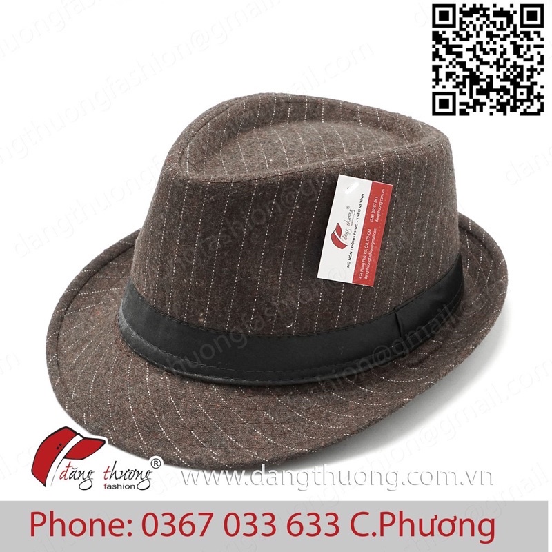 [HÀNG CÓ SẴN] [SHIP HỎA TỐC] Mũ nón phớt fedora nỉ dạ màu đen xám ghi lông chuột