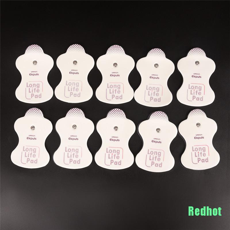 (Hàng Mới Về) Set 10 Miếng Đệm Điện Mát Xa Omron Cực Dài Thay Thế