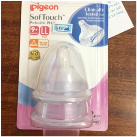 1 Núm Ti Pigeon Softtouch Cho Bình Cổ Rộng