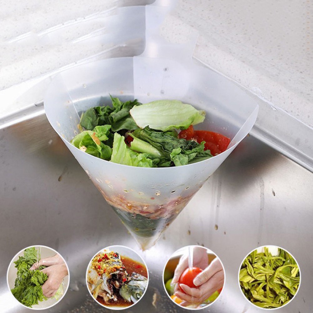 Lưới Lọc Rác Bồn Rửa Chén Chống Tắc Nghẽn Có Thể Gấp Gọn Tiện Dụng