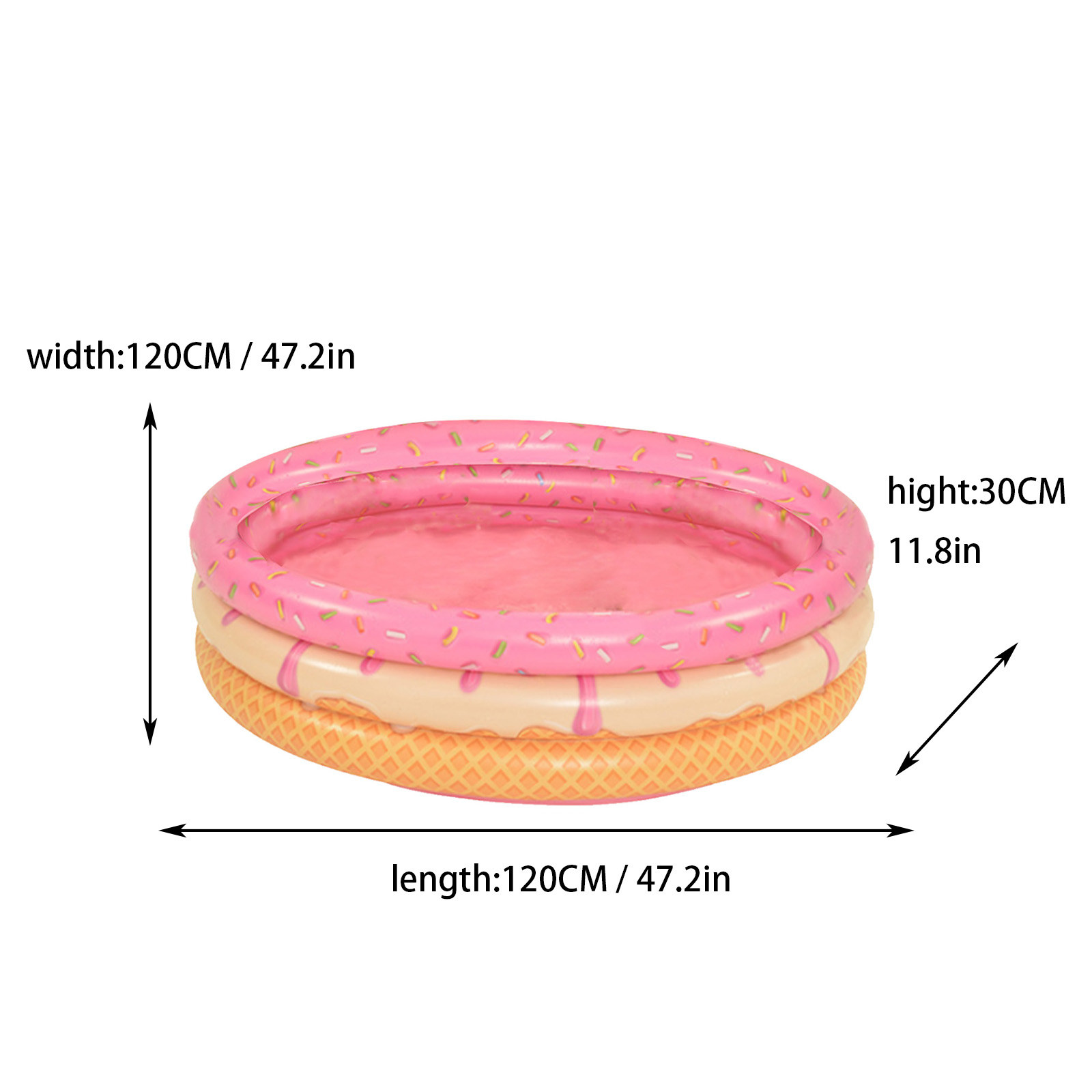 Bồn Tắm Tròn Bơm Hơi Bằng Pvc An Toàn Cho Bé D0af