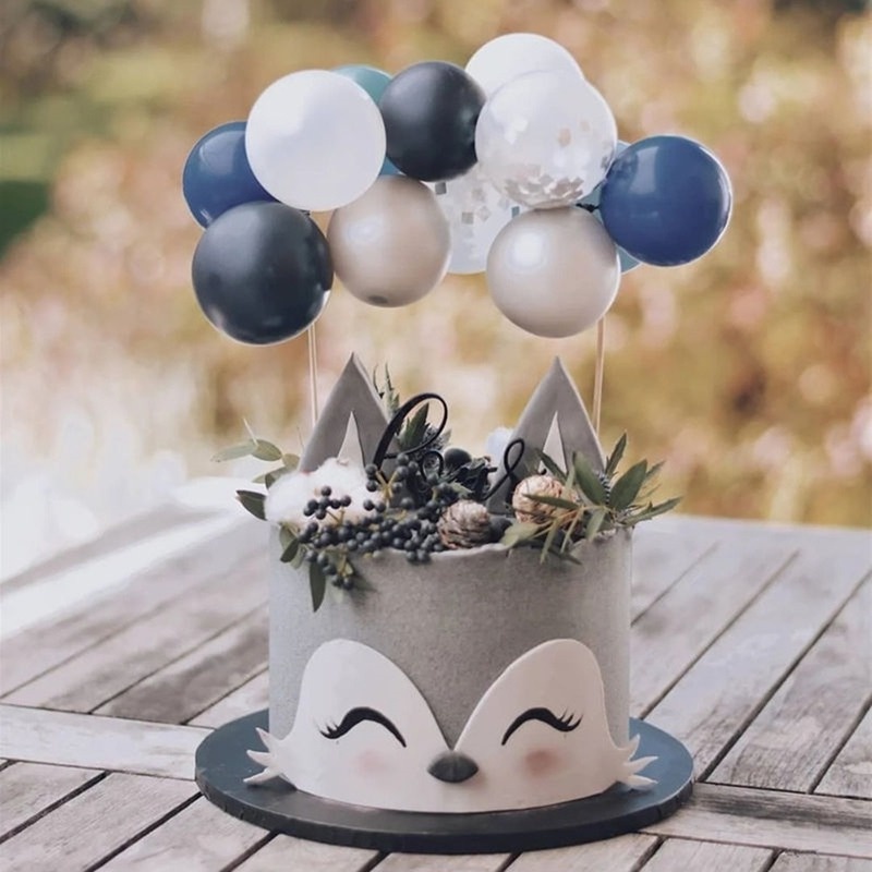 Set 10 Bong Bóng Mini 5 Inch Trang Trí Bánh Kem Sinh Nhật / Tiệc Mừng Năm Mới 2022