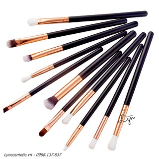 Set cọ trang điểm makeup mắt 12 cây lông mềm