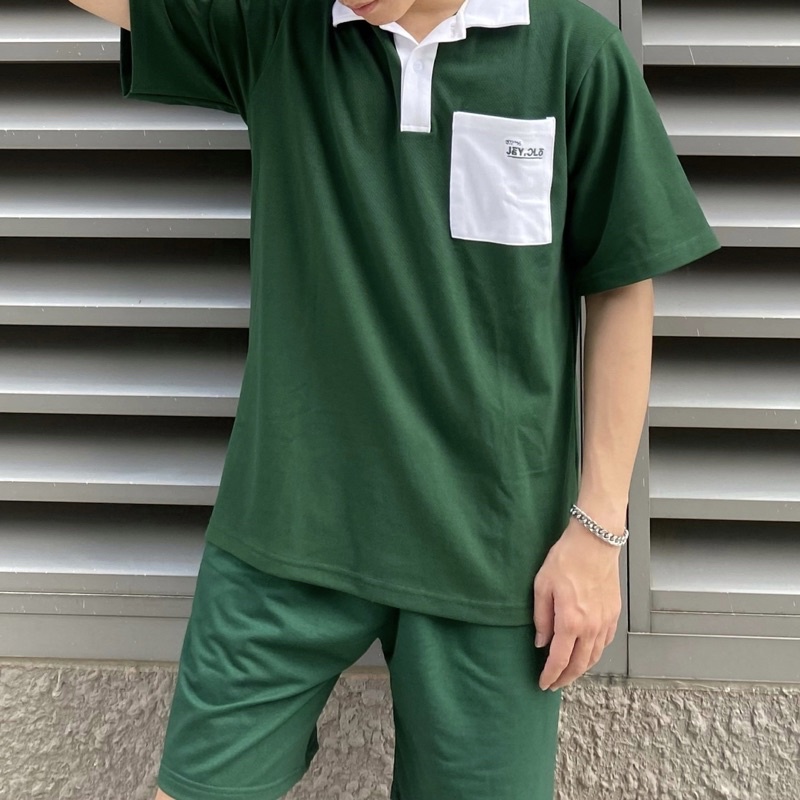 Áo Thun Polo Tay lỡ Unisex PHỐI ZIP màu TRẮNG form rộng ✳️ Chất thun da cá form nam nữ unisex/Áo thun có cổ Jaystoree
