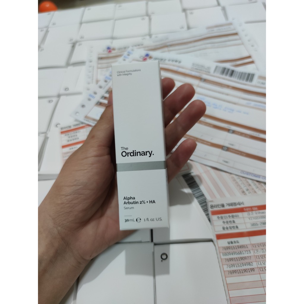 Serum trắng da cấp ẩm Alpha Arbutin 2% + HA The Ordinary