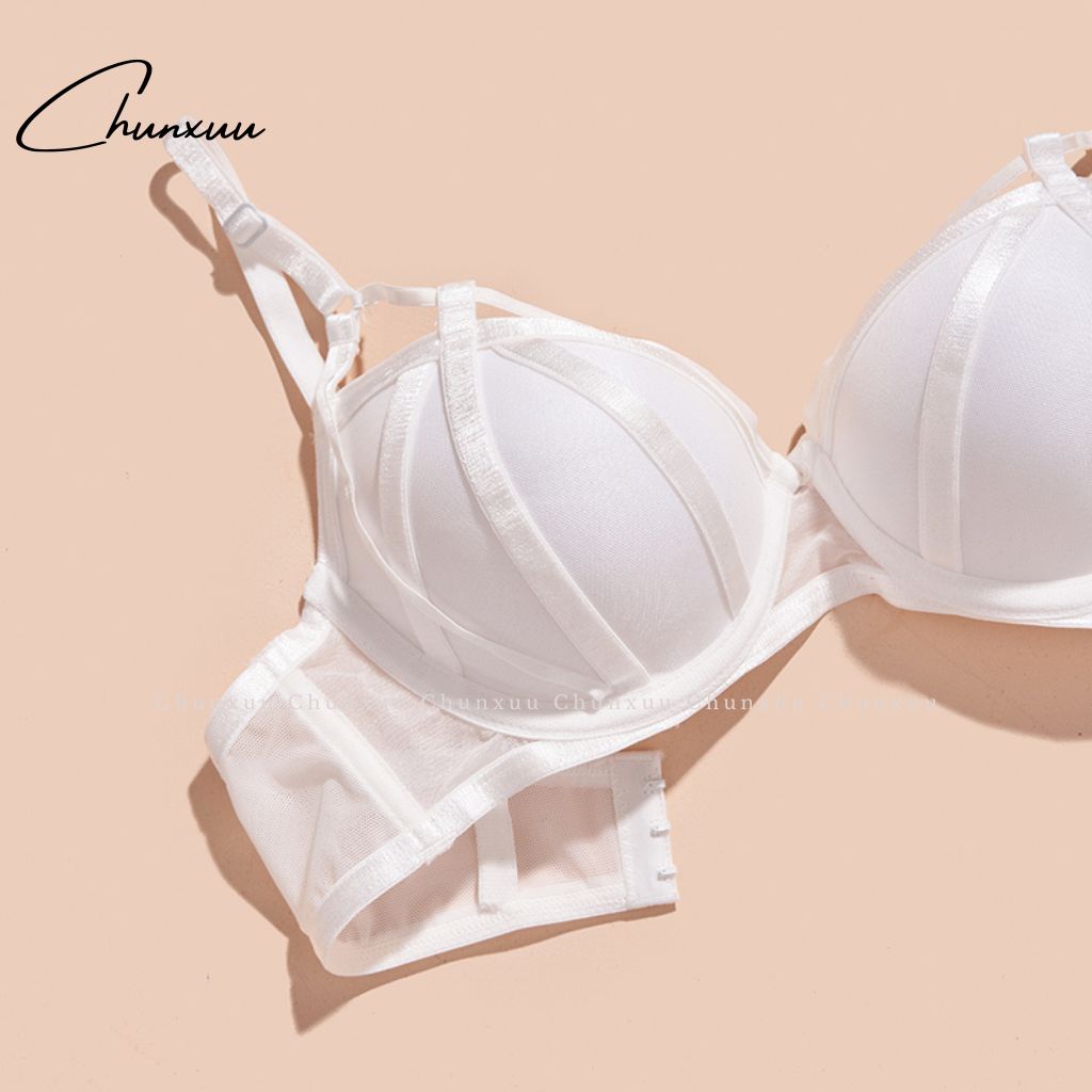 Áo lót nữ đệm dày nâng ngực CHUNXUU, có gọng quả tròn siêu nâng đẩy, phối ren sexy quyến rũ - AV34