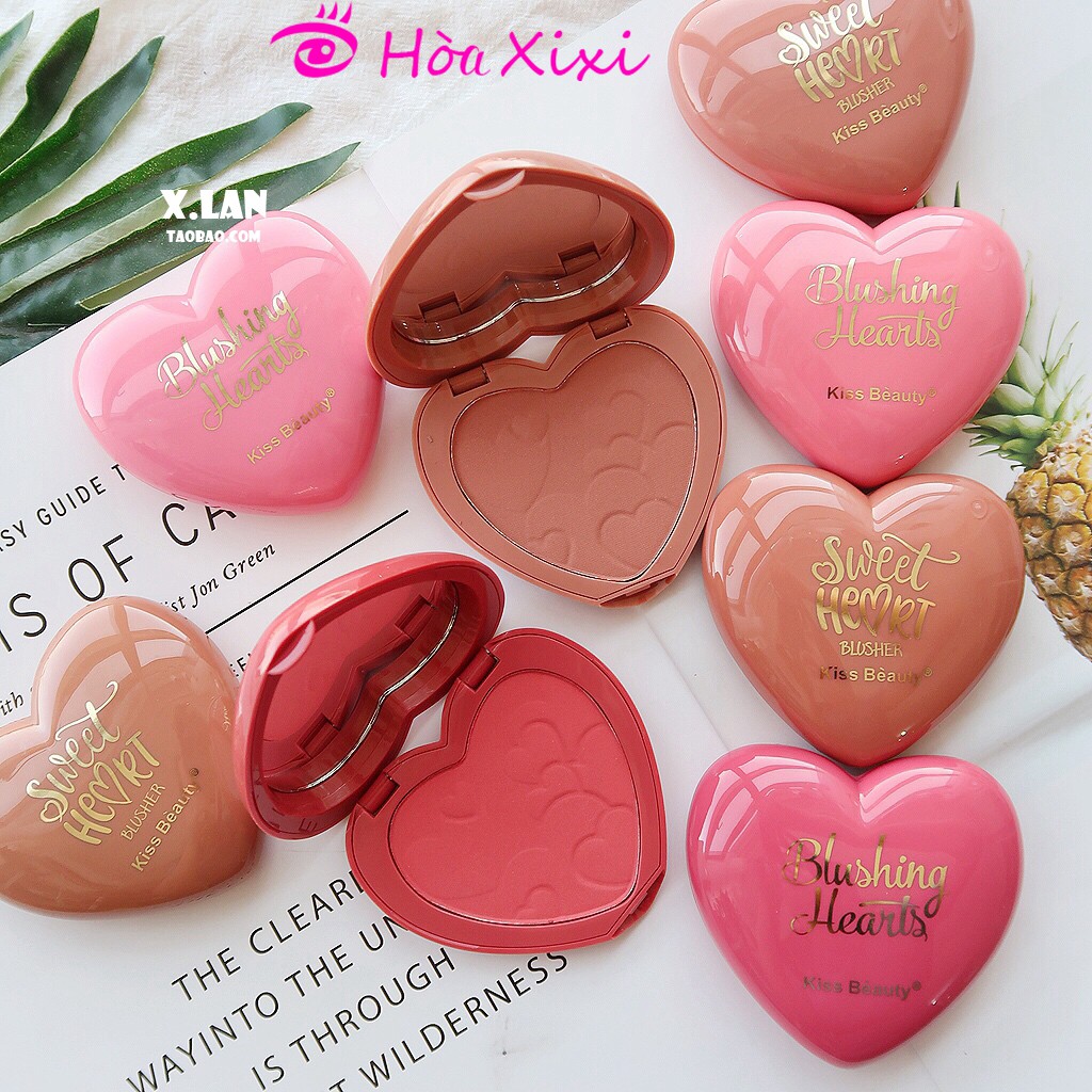 Phấn Má Tông Cam Thời Thượng Kiss Bèauty Sweet Heart Blusher