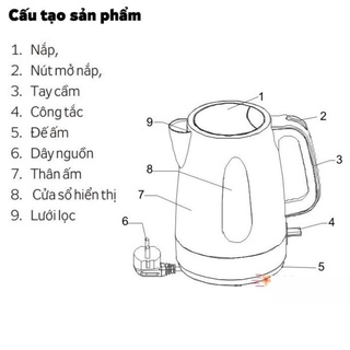 Ấm Siêu Tốc Đun Nước - Bình Đun Nước Siêu Tốc Có Bảo Hành