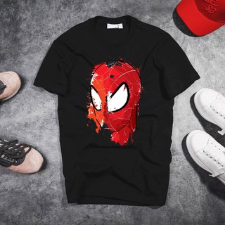 Áo thun in hinh Ironman vs Spiderman