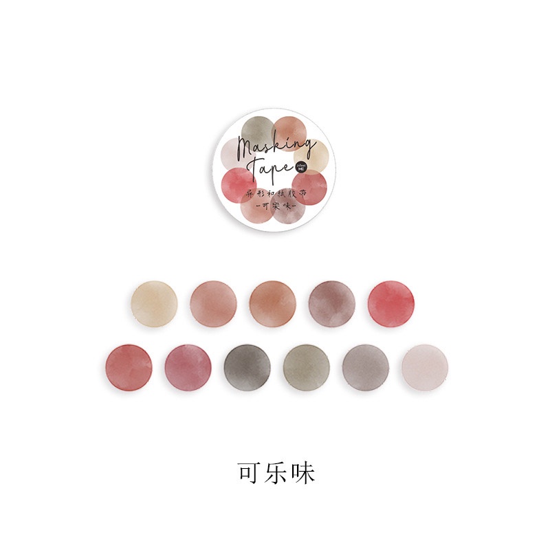 Set 100 Miếng Dán Trang Trí Hình Tròn Màu Gradient Dễ Thương