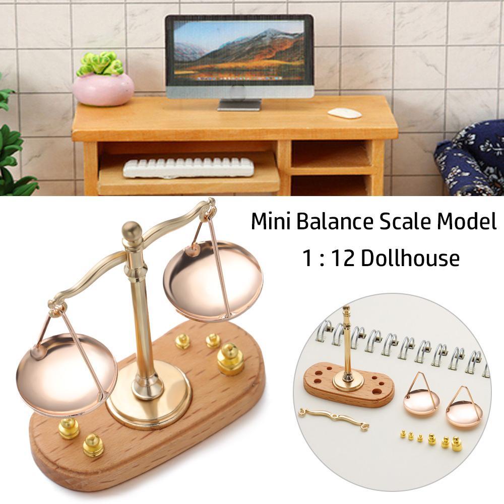Cân Điện Tử Mini Trang Trí Nhà Búp Bê Tỉ Lệ 1 / 12