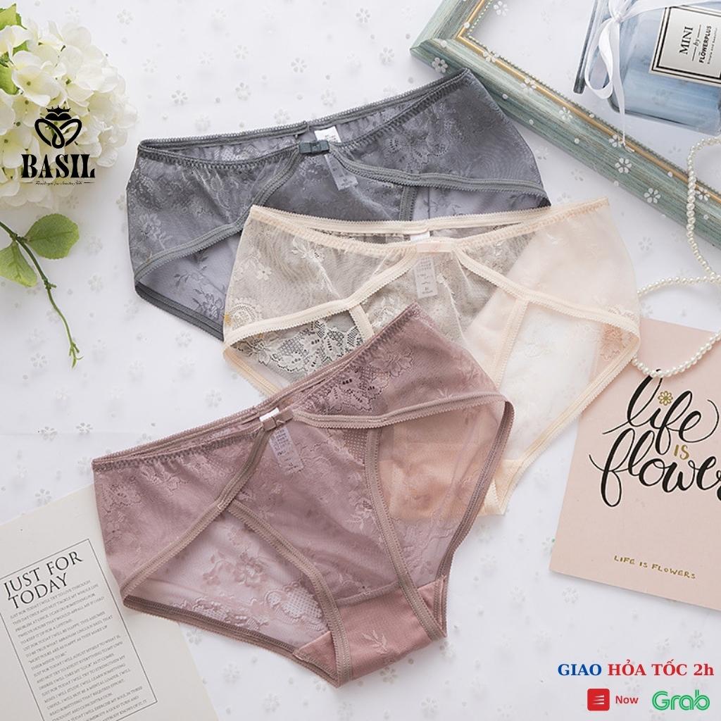 Quần lót nữ S09 ren lưới cao cấp gợi cảm BASIL