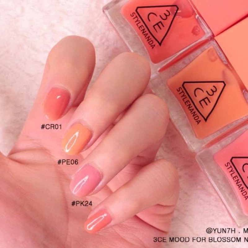 SET SƠN MÓNG TAY 3CE MOOD FOR BLOSSOM NAIL LACQUER SET