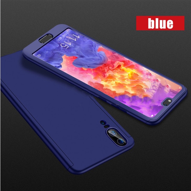 Ốp điện thoại bảo vệ 360 độ bằng PC cứng + kính cường lực thích hợp cho iPhone 5S SE 6 6S 7 8 Plus