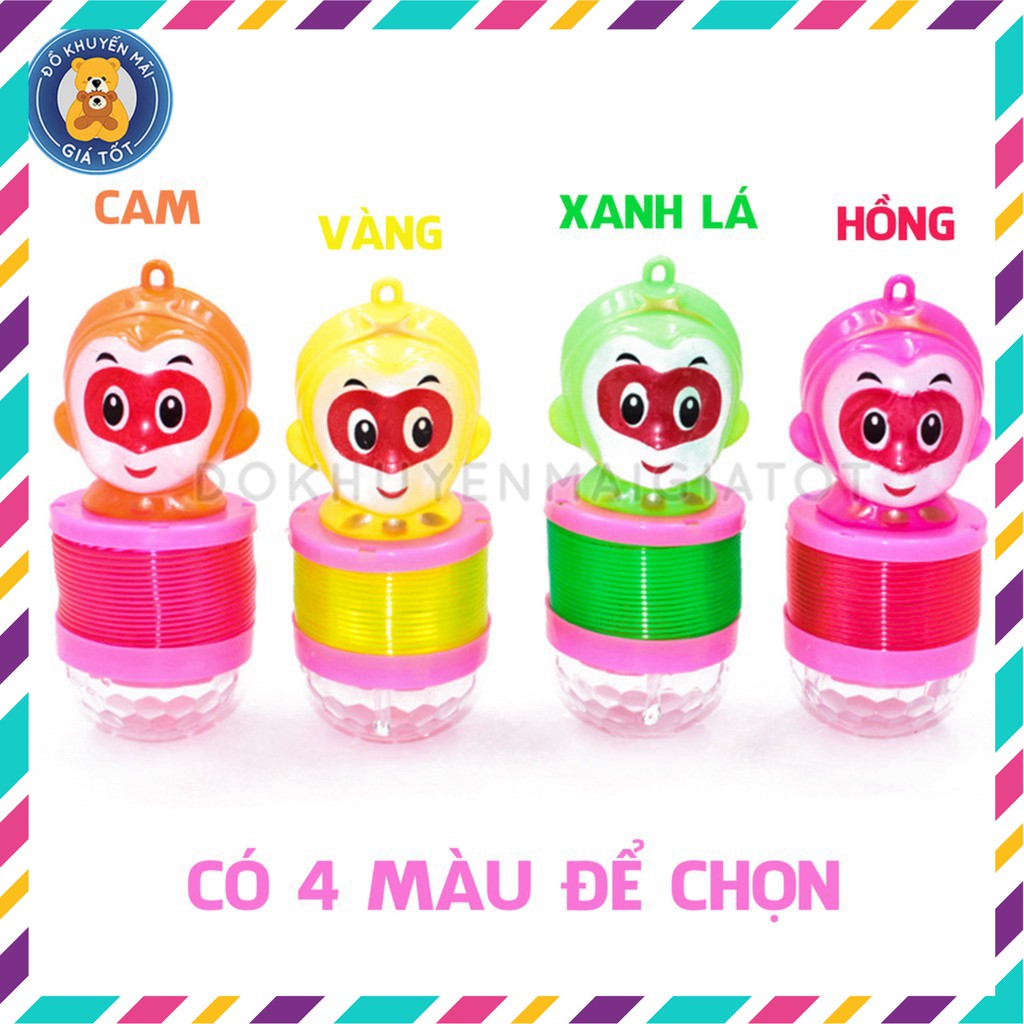 [LHai] Lồng đèn lò xo đèn Led hình chú khỉ nhiều màu cho bé yêu - Đồ khuyến mãi giá tốt