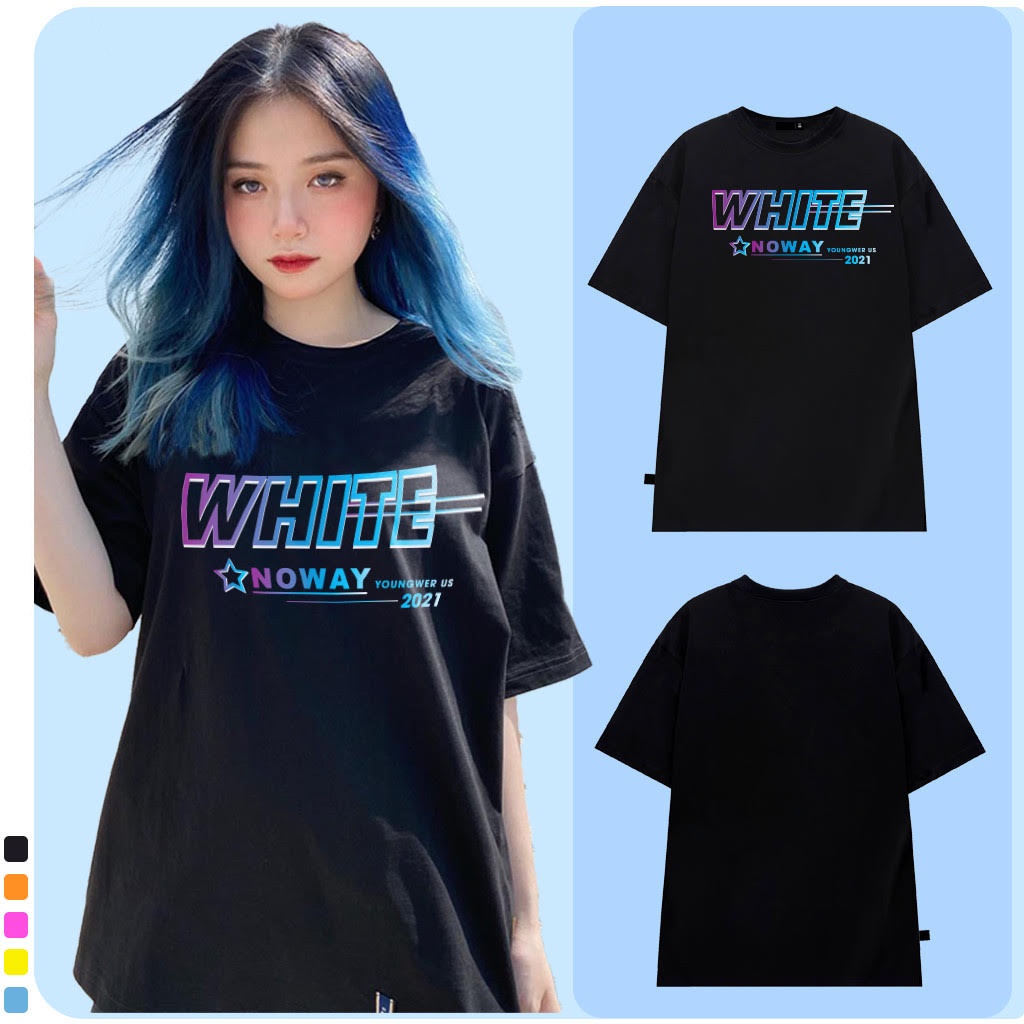 Áo thun White No Way - thun Vender form rộng, tay lỡ Unisex (V247)