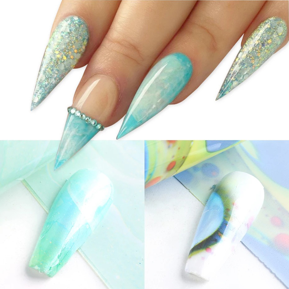 [Hàng mới về] 10 Nhãn dán trang trí móng tay nghệ thuật DIY