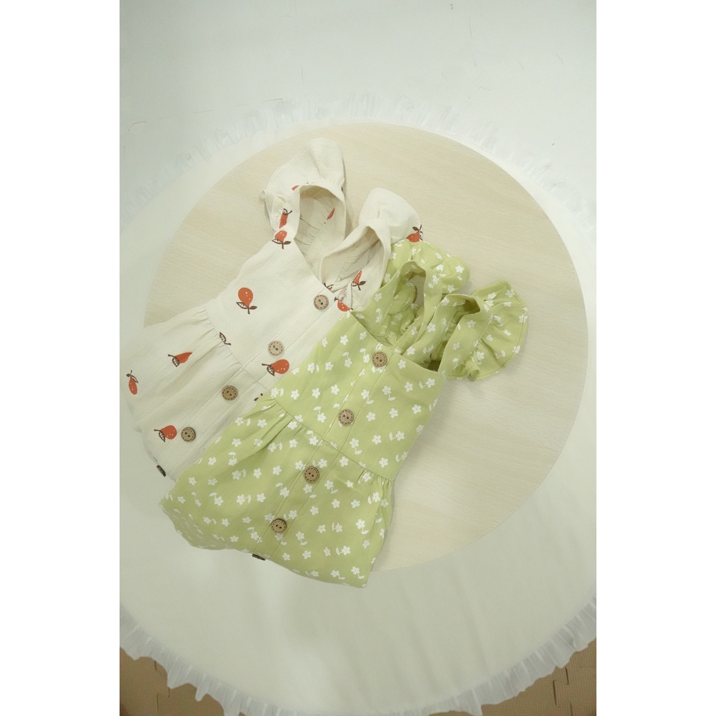 (Hàng thiết kế) Váy tay bèo xinh xắn cho bé gái Camy Dress - Haaro Babies