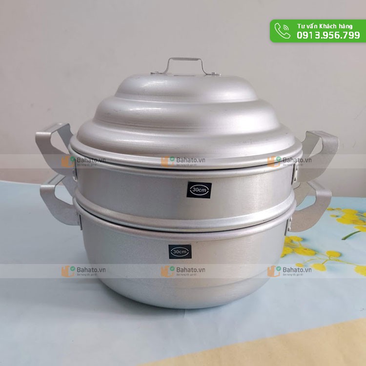 Nồi nhôm hấp bánh bao 1 tầng 30cm