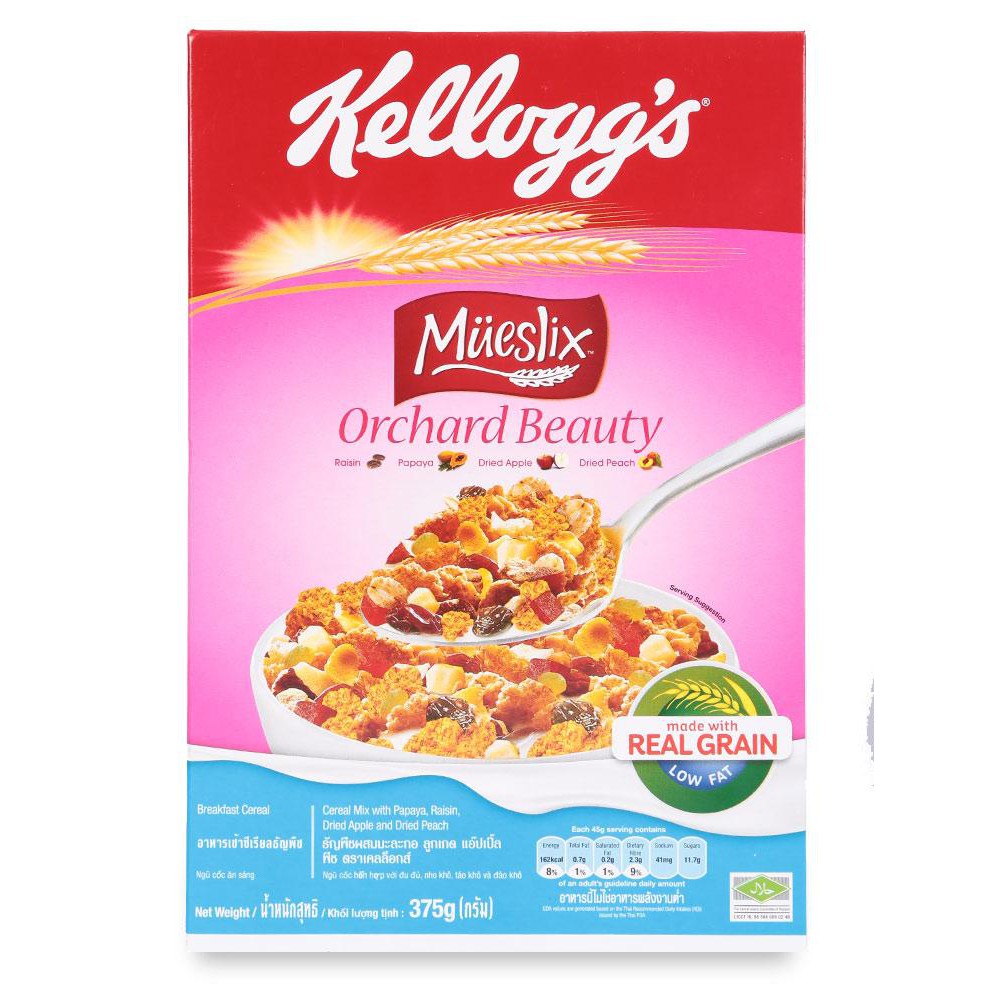 Ngũ Cốc Ăn Sáng Kellogg's Mueslix Orchard Beauty Hộp 375G