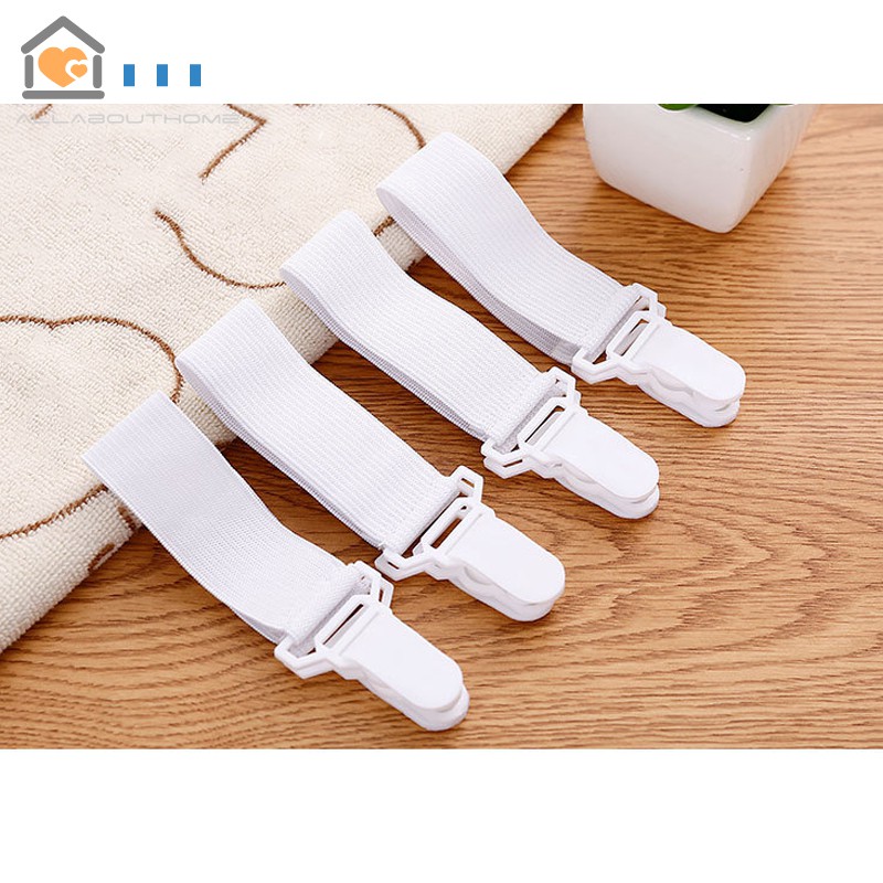 Set 4 Dây Đai Co Giãn Giữ Cố Định Ga Trải Giường Tiện Dụng