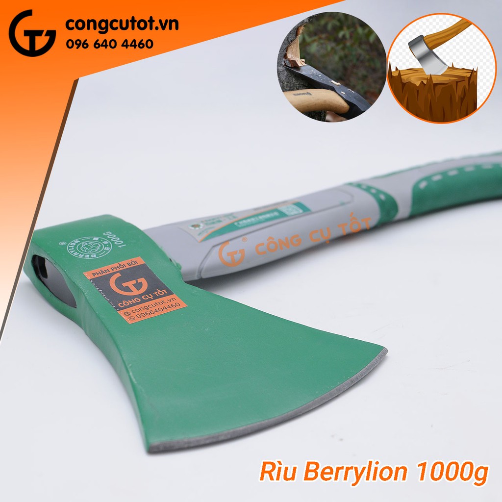 Rìu chặt gỗ Berrylion 1000g