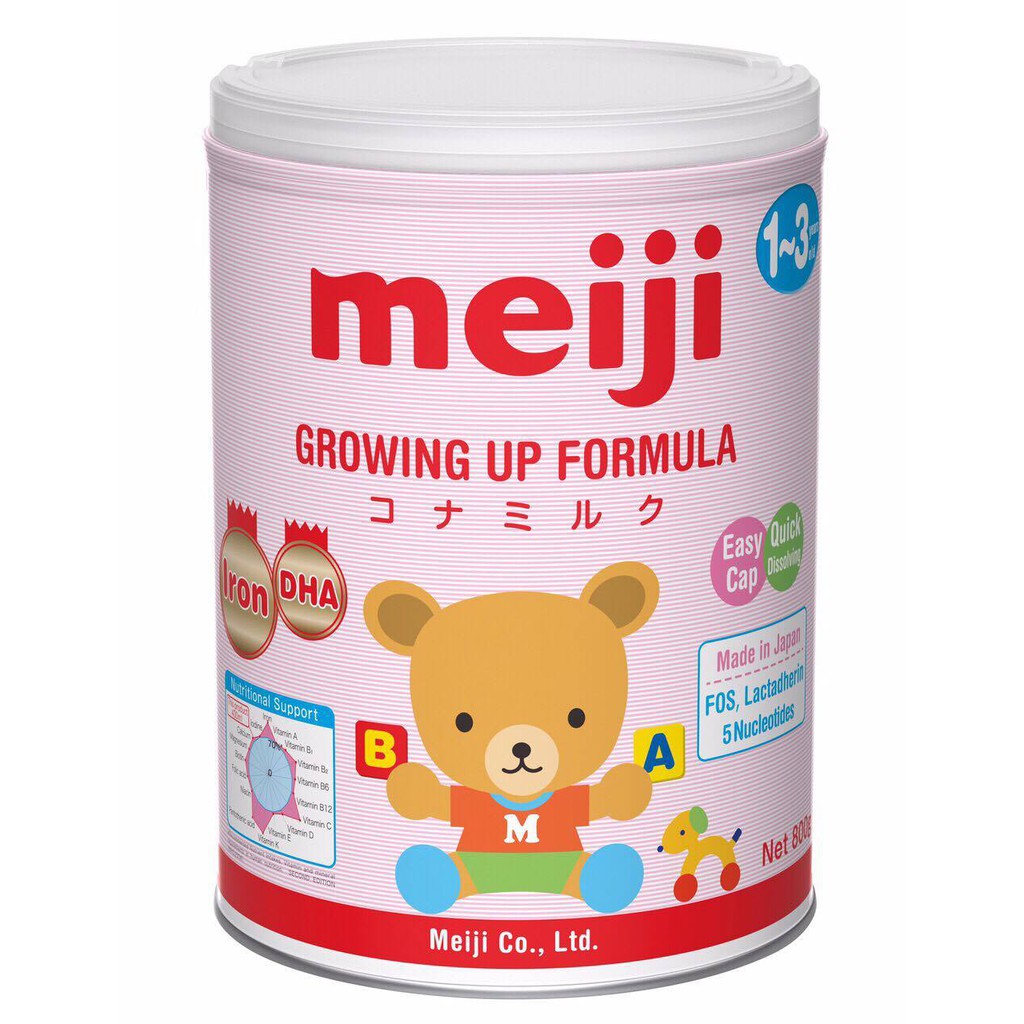 Sữa Meiji 1-3 tuổi Growing up Formula 800g (nhập khẩu chính hãng)