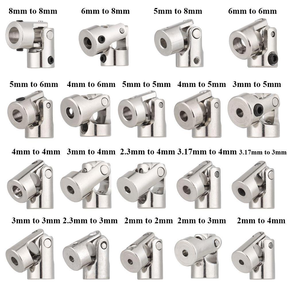 Khớp Nối Bằng Kim Loại 2mm / 2.3mm / 3mm / 3.175mm / 4mm / 5mm / 6mm / 8mm Chuyên Dụng Cho Tàu Thuyền Điều Khiển Từ Xa