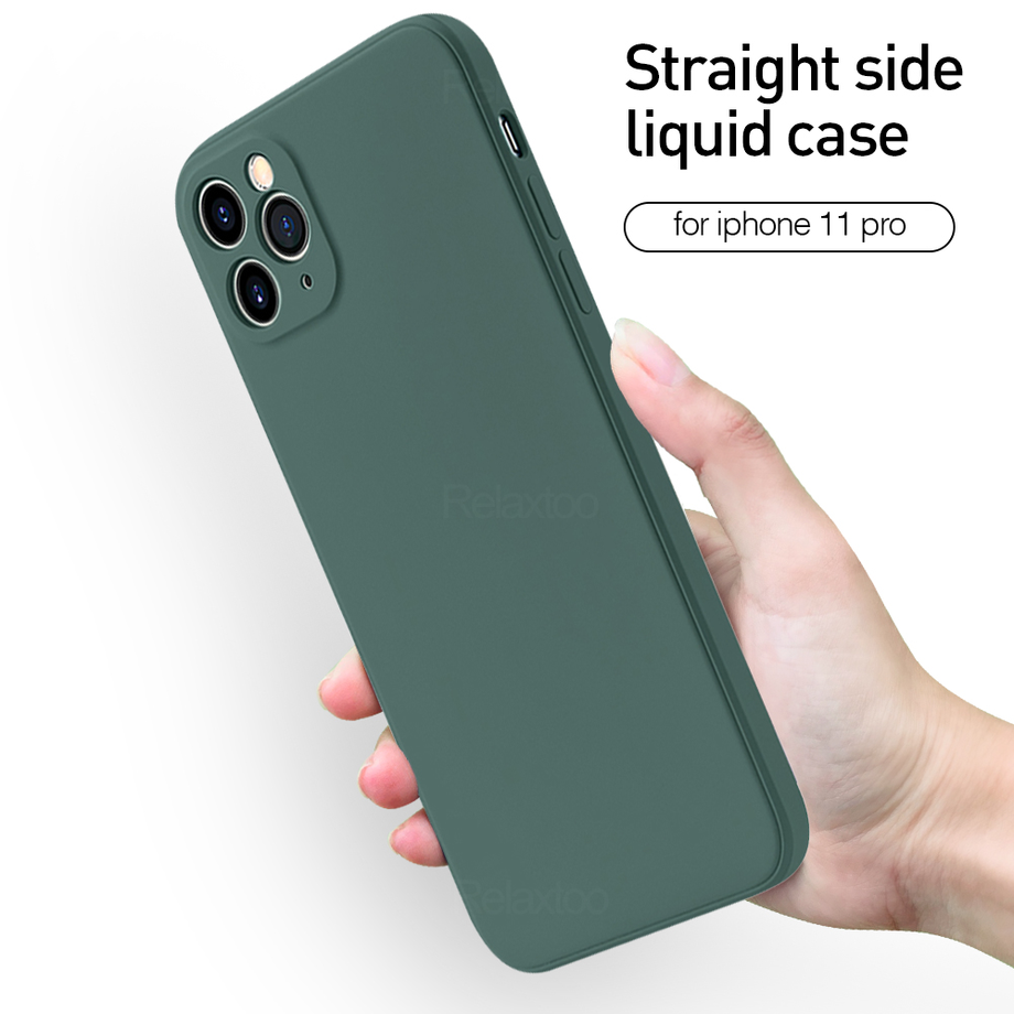 Ốp điện thoại silicon mềm chống sốc màu trơn cho Iphone 12 Mini Pro Max Xr X Xs 7 8 Plus | BigBuy360 - bigbuy360.vn