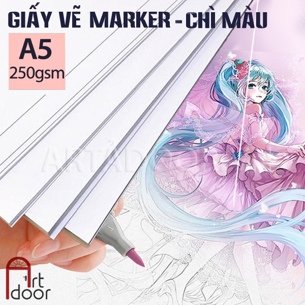 [ARTDOOR] Giấy vẽ Marker ROKI A5 (30 tờ)