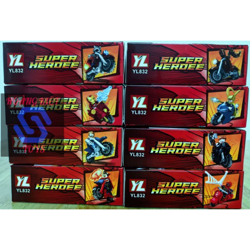 Lego Minifigure Avengers Super Heroes Dr.Strange, Captain America,Iron Man,Rocket, Spider Man,Thor,Loki,Groot YL832