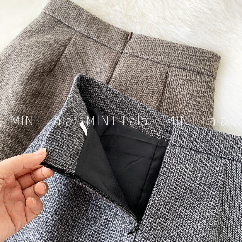 Chân Váy Len Ngắn Chữ A Đính Cúc Thanh Lịch - MINT Lala | BigBuy360 - bigbuy360.vn