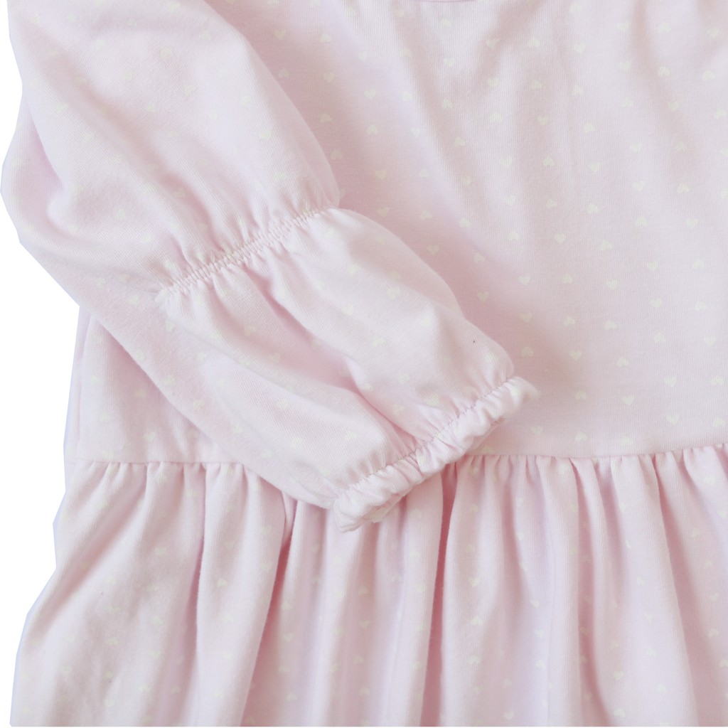[KIKA] Đầm bé gái hồng tay bồng - Size 11-45kg - K135