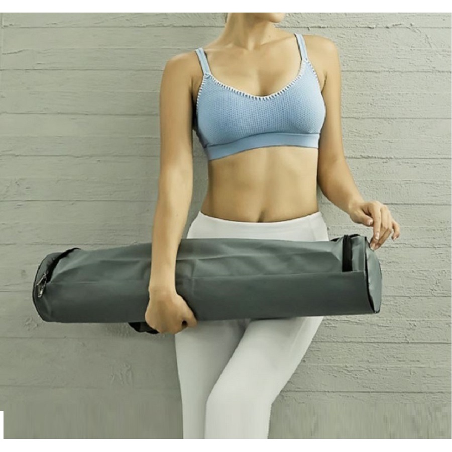 Thảm Tập Yoga Định Tuyến Da PU 5mm Thảm Yoga Tập Gym Cao Cấp + Túi Đựng Thảm và Dây Buộc