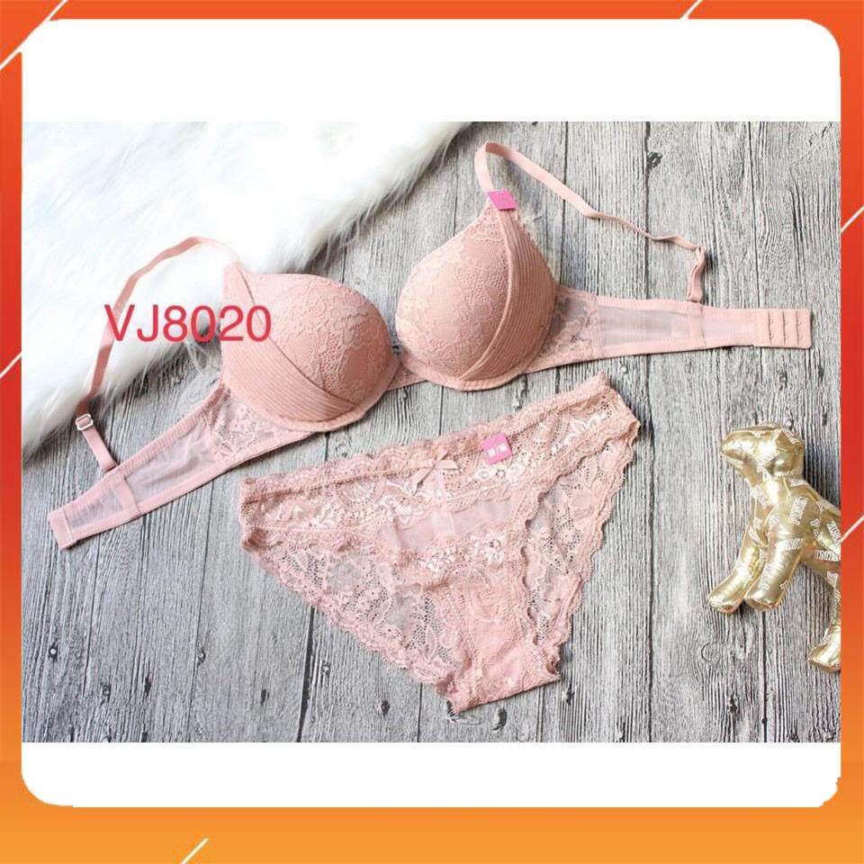 Set bộ đồ lót nữ bra ren áo có gọng, có đệm mút, Mã B20336